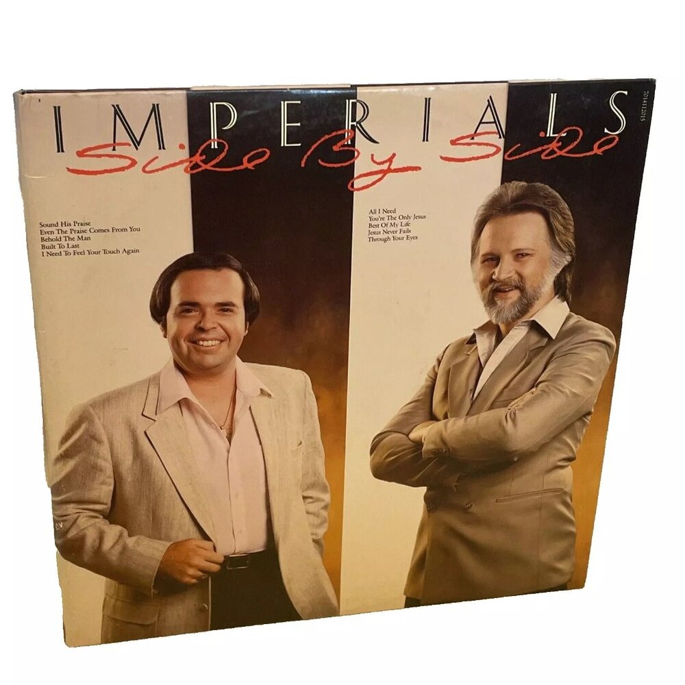 Imperials Side By Side (Vinyl, 1983, 2x LP) DaySpring 7014112015 VG LP Record